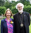 L'attuale Arcivescovo di Canterbury con sua moglie.