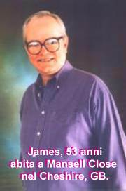 James, 53 anni, abita a Mansell Close nel Cheshire